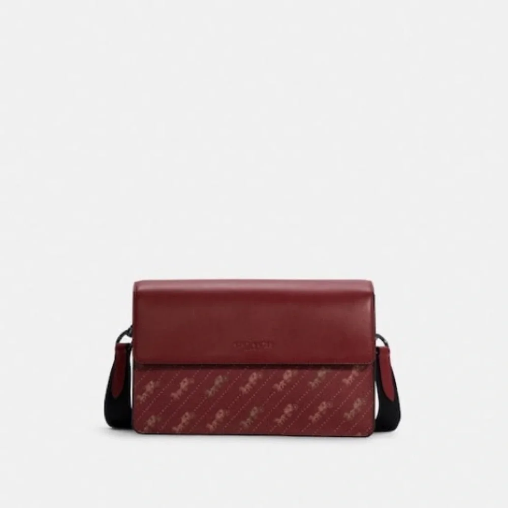Coach Turner Flap Crossbody With Horse And Carriage Dot Print